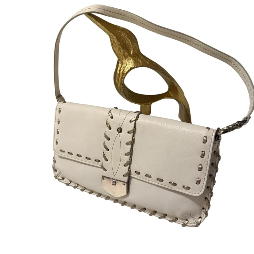Micheal kors Stylish White Leather Women's Bag